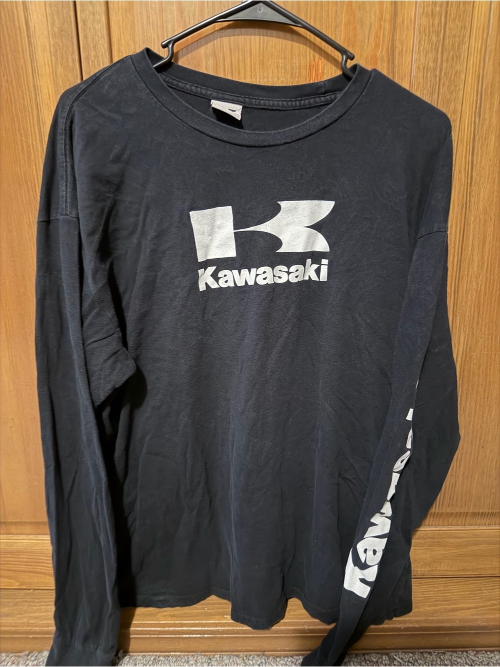 Kawasaki Men's Long-Sleeve Logo Tee - Black
